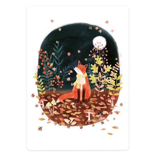 Kaart - Autumn fox