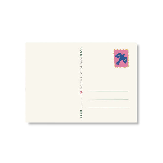 Kaart - Roze Vogel
