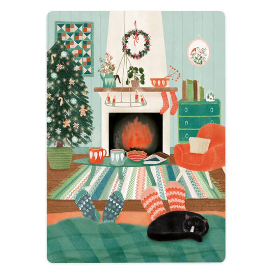 Kerstkaart -  Cosy Christmas at home