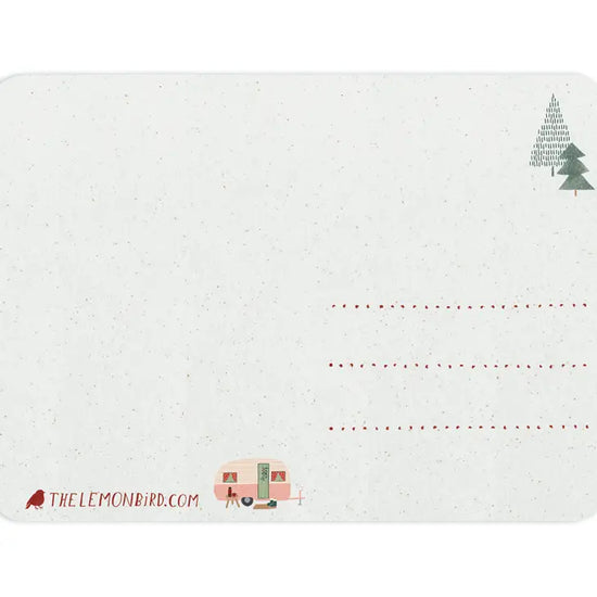 KerstKaart - Warm Wishes Caravan