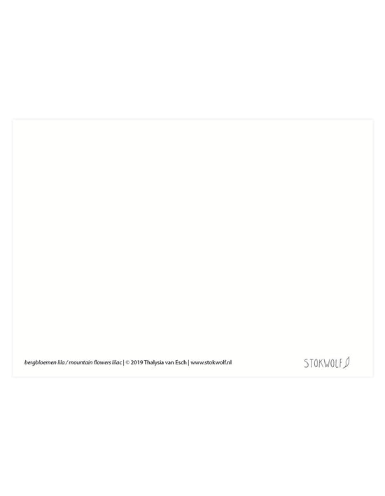 Kaart - Bergbloemen Lila