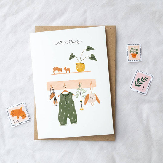 Wenskaart - Welkom Kleintje