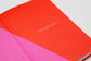 Lined Notitieboek - Pink & Red