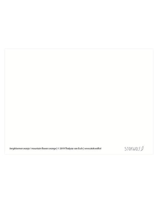 Kaart - Bergbloemen Oranje