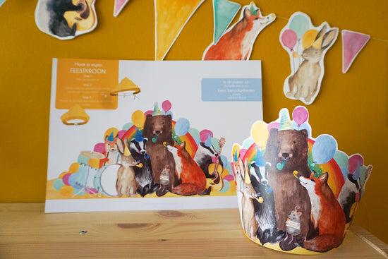 DIY - Verjaardagskroon & Taarttoppers