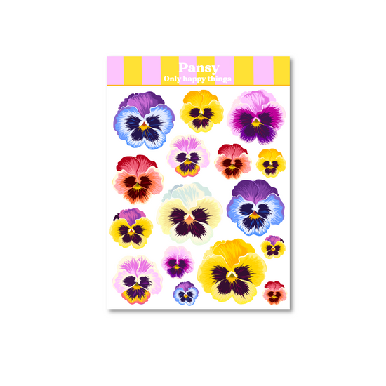 Stickervel - Pansy