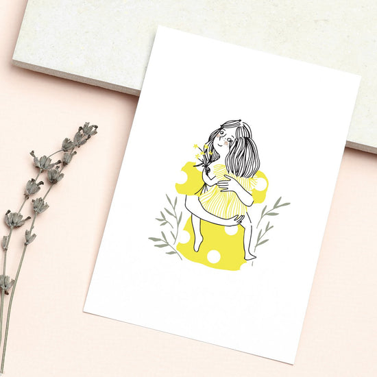 Kaart - Pretty Mum Hug