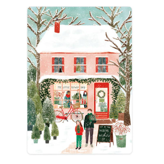 Kerstkaart - Winter Flowershop