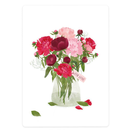 Kaart - Peonies with love