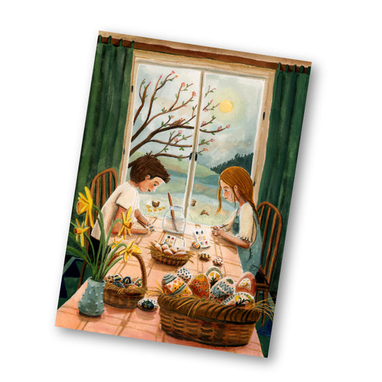 Luxe Kaart - Eieren Schilderen