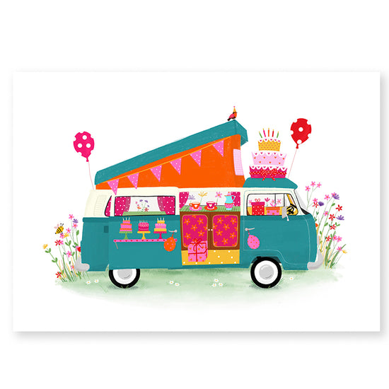 Kaart - Happy Birthday Camper