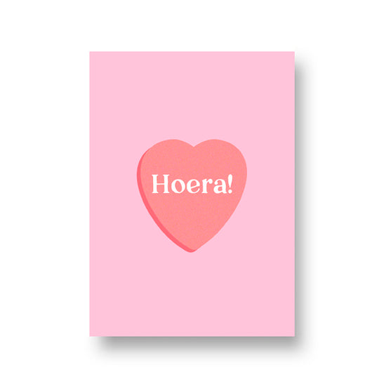 Kaart - Snoephartje Hoera!