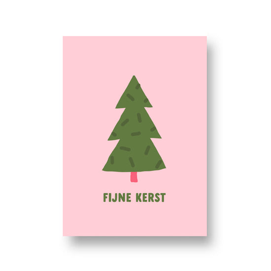 KerstKaart - Fijne Kerst Groen