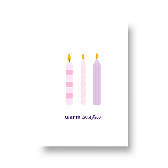 Kerstkaart - Warm Wishes