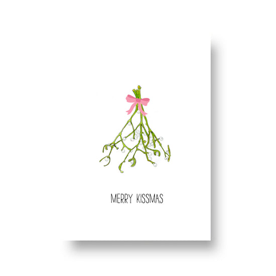 Kerstkaart - Merry Kissmas