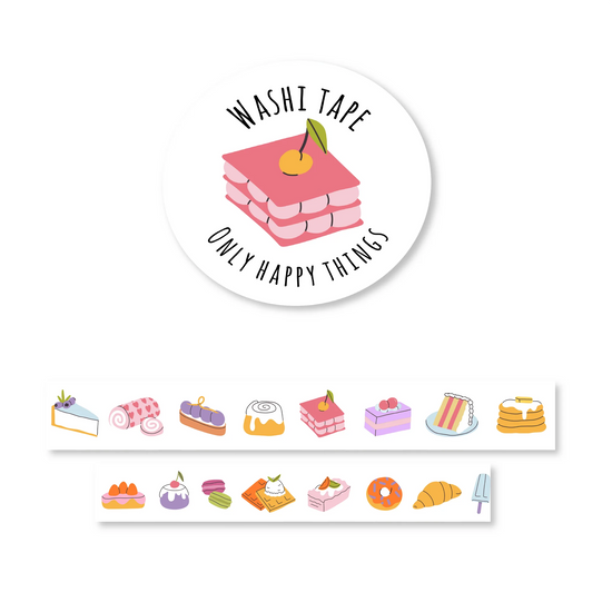 Washi tape - Gebakjes