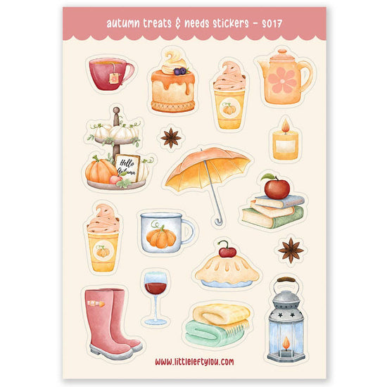 Stickervel A6 - Autumn Treats & Needs