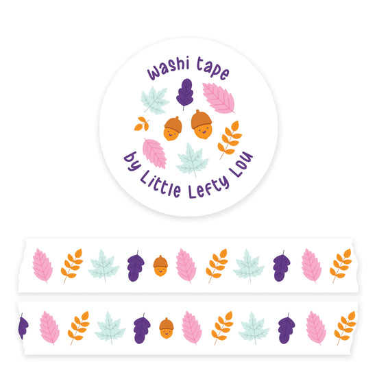Washi Tape - Pastel Autumn Leaves