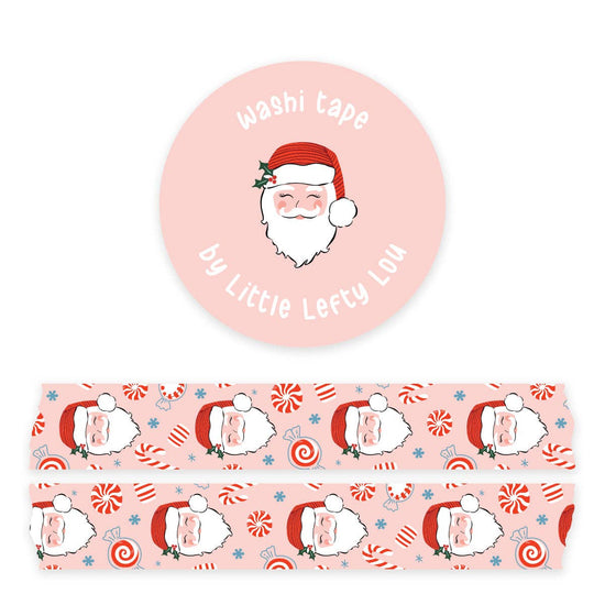 Washi Tape - Santa With Candycanes