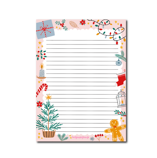 Notitieblok/Briefpapier A5 - Christmas Delight