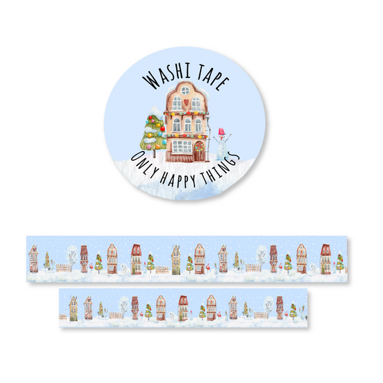 Washi Tape - Winter wonderland Huisjes
