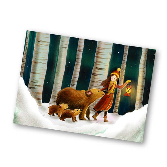 Postcard - Wandelen met de Beren