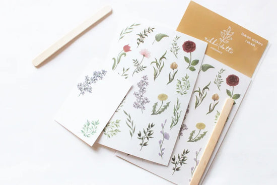 Rub on Stickers - Spring Flowers