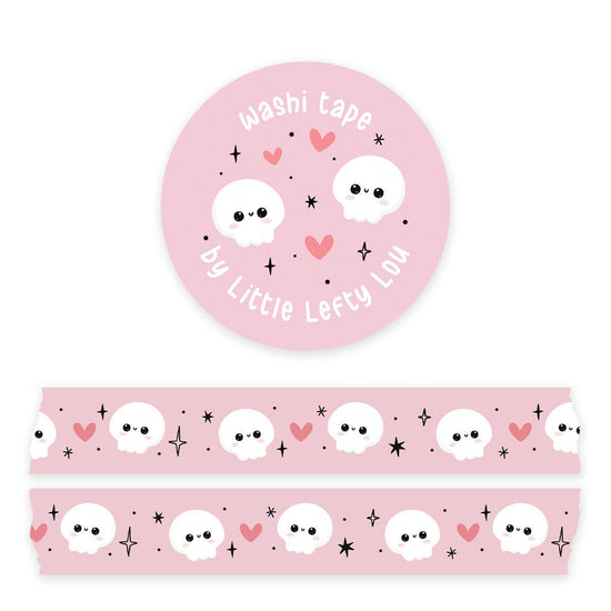 Washi Tape - Skulls Pink