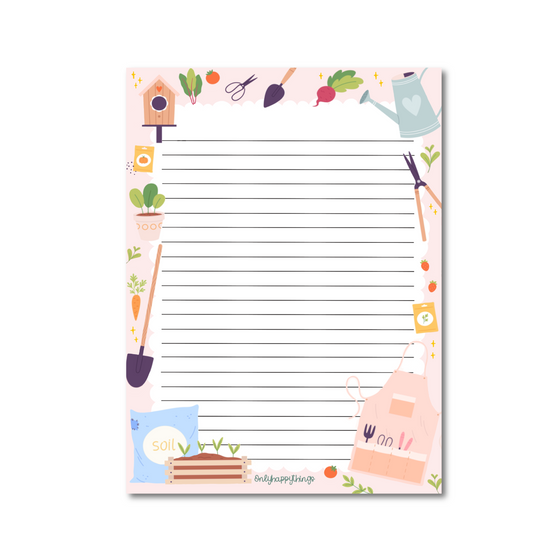 Notitieblok/Briefpapier A5 - Green thumb delights