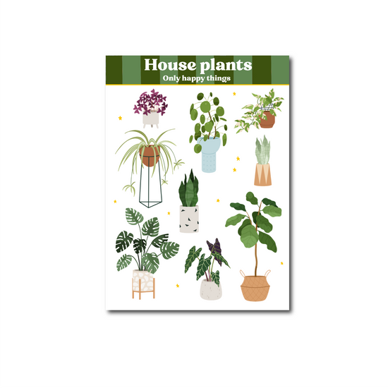 Stickervel - Houseplants