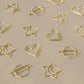 Clips - Jupiter - Gold 5 stuks