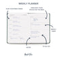 Undated Goal Planner- A5 Power of 3 - Sunshine Yellow