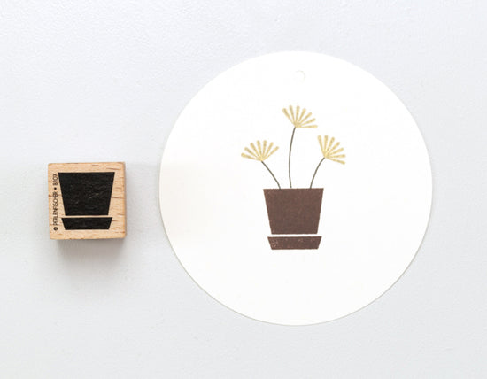 Stempel - Bloempot klein