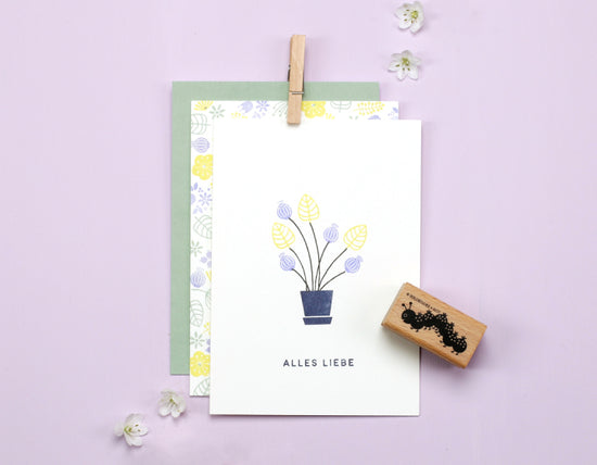 Stempel - Bloempot klein