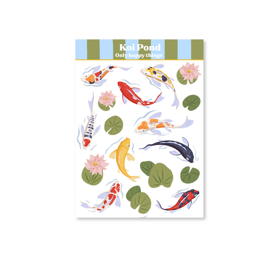 Stickervel - Koi pond
