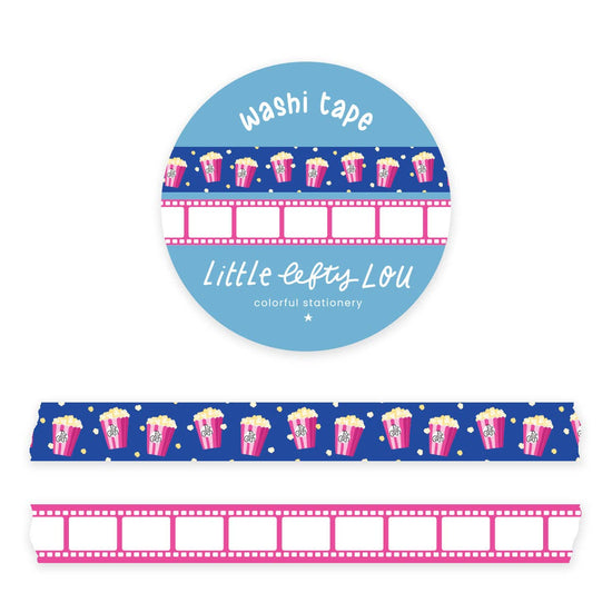 Washi Tape Set - 2 Slim Popcorn and Movie Film
