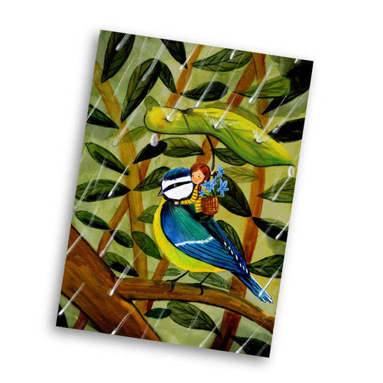 Luxe Kaart - Flower Picking in the Rain