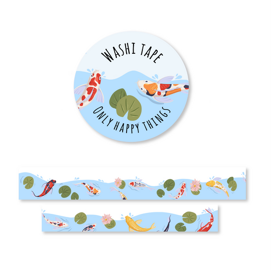 Washi tape - Koi pond