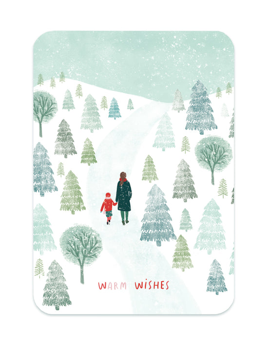 Kerstkaart - Warm Wishes