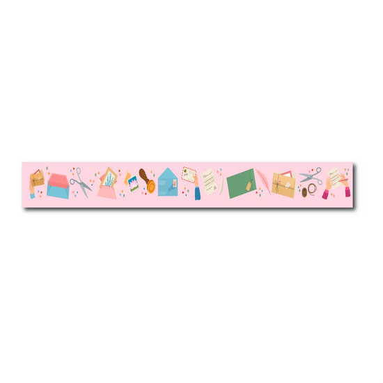 Washi Tape - Stationery Roze